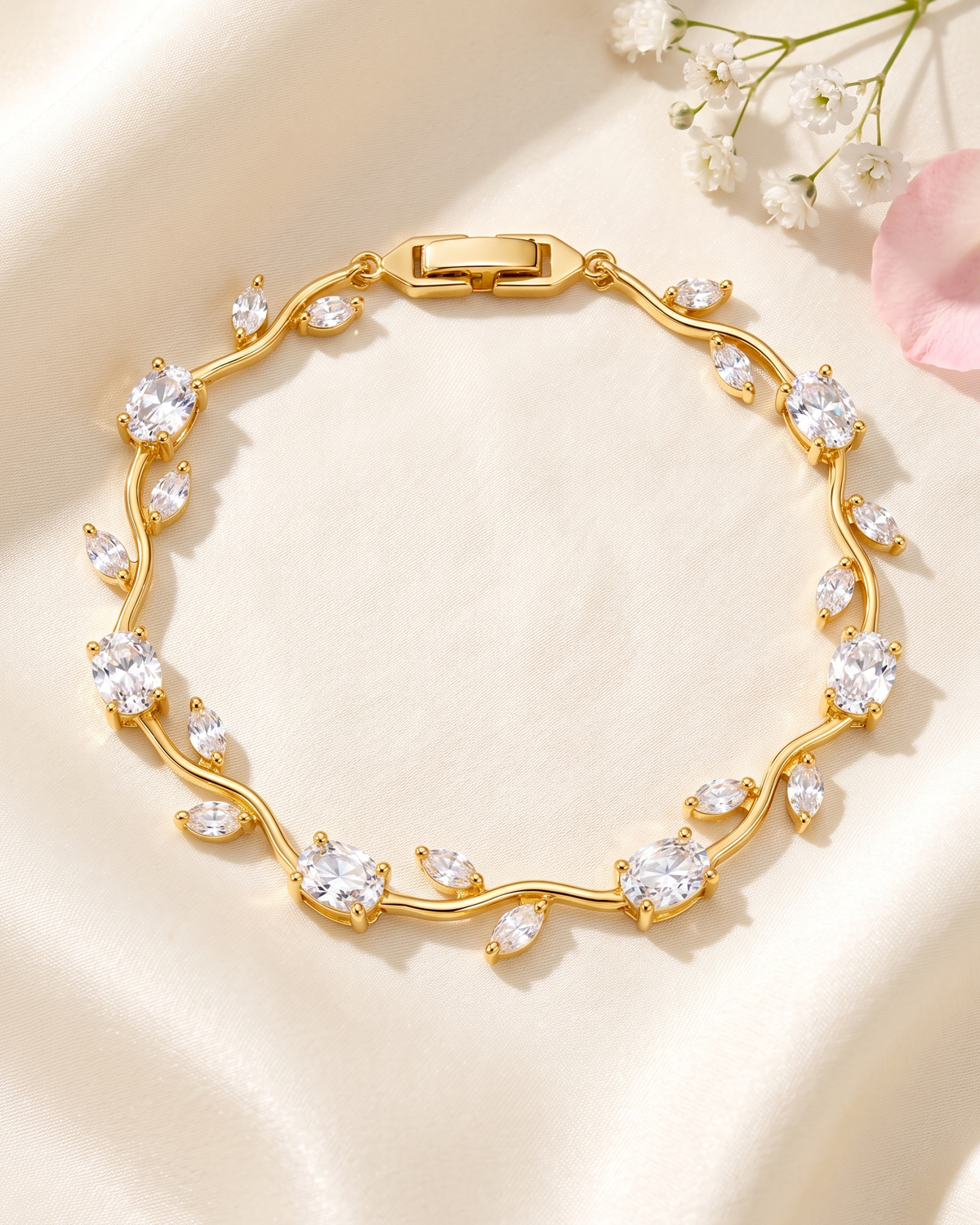 Tulip Crystal Vine Bracelet