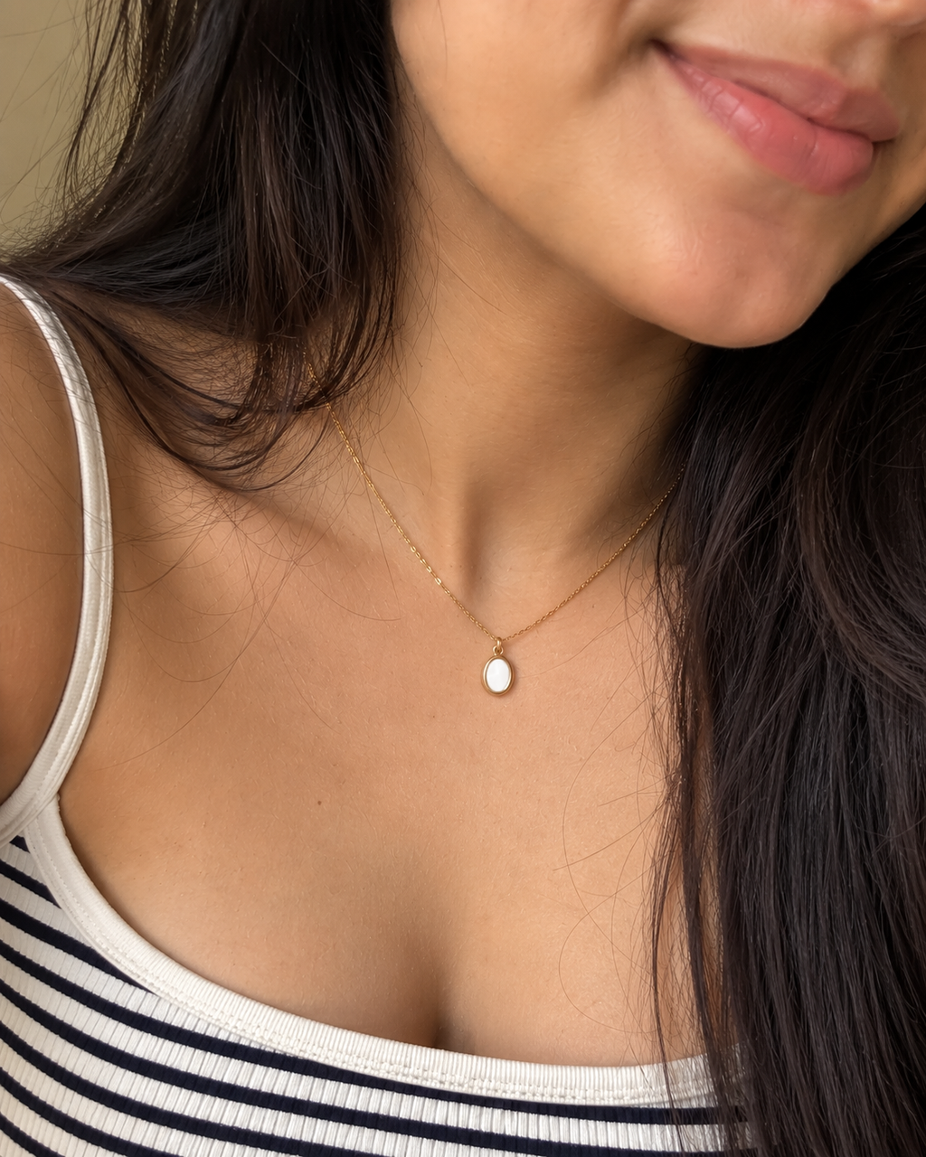 Classic Oval Necklace (Anti Tarnish)