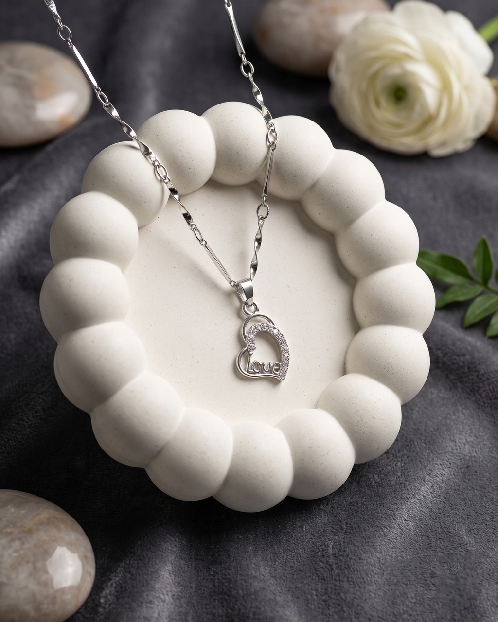 Love Lock Charm Necklace (Anti Tarnish)
