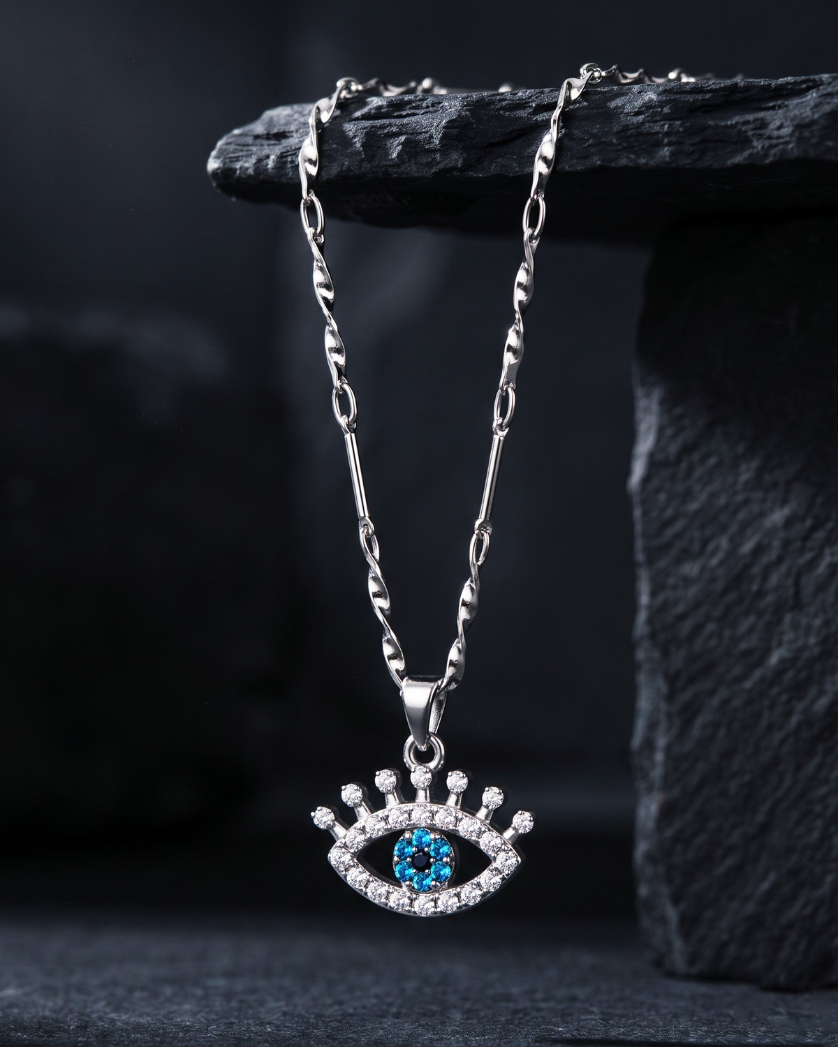 Evil Eye Anti-Tarnish Necklace