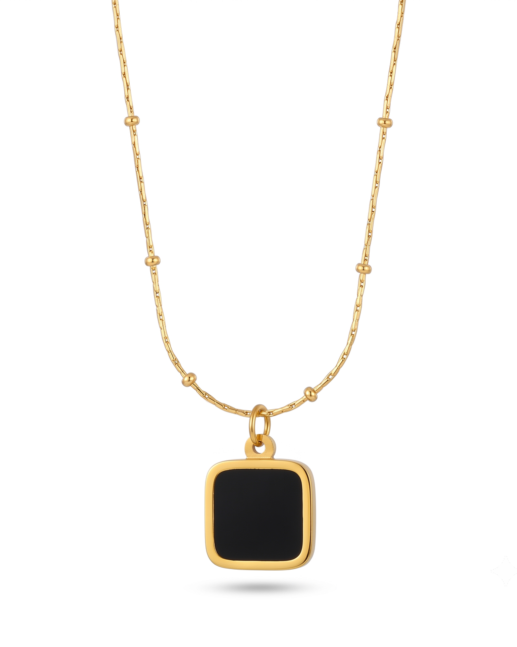 Black Onyx Beaded Necklace