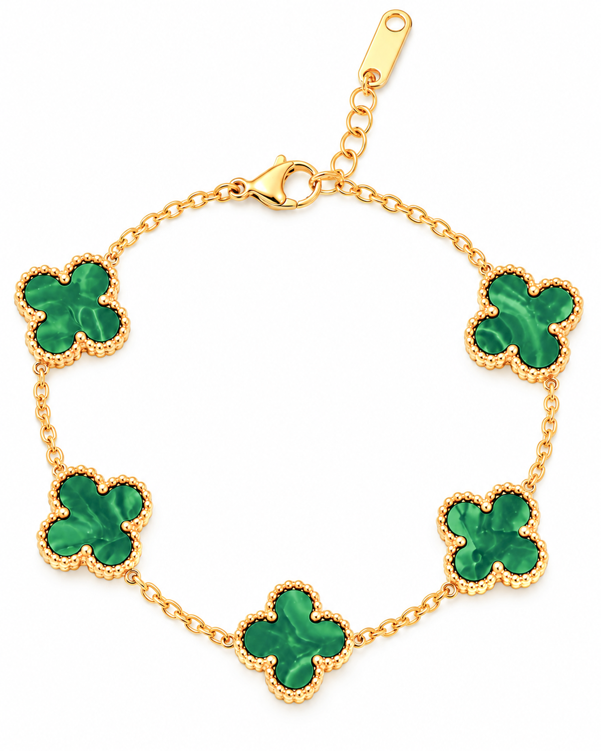Clover Green Anti-Tarnish Bracelet
