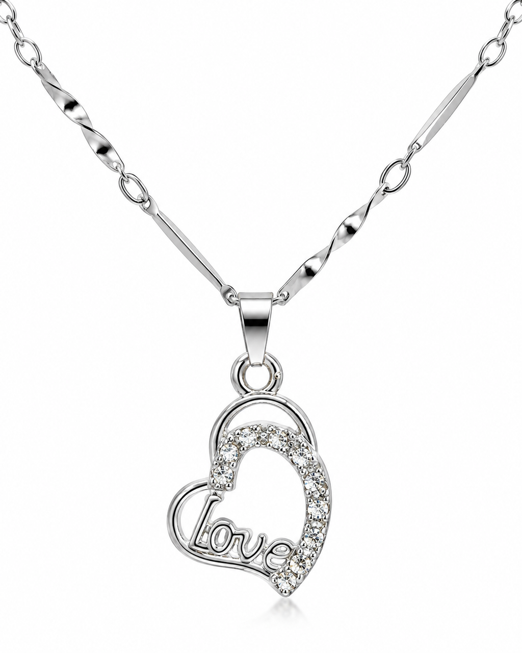 Love Lock Charm Necklace (Anti Tarnish)
