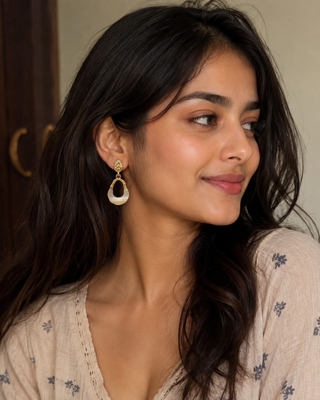 Pearl Arch Earring