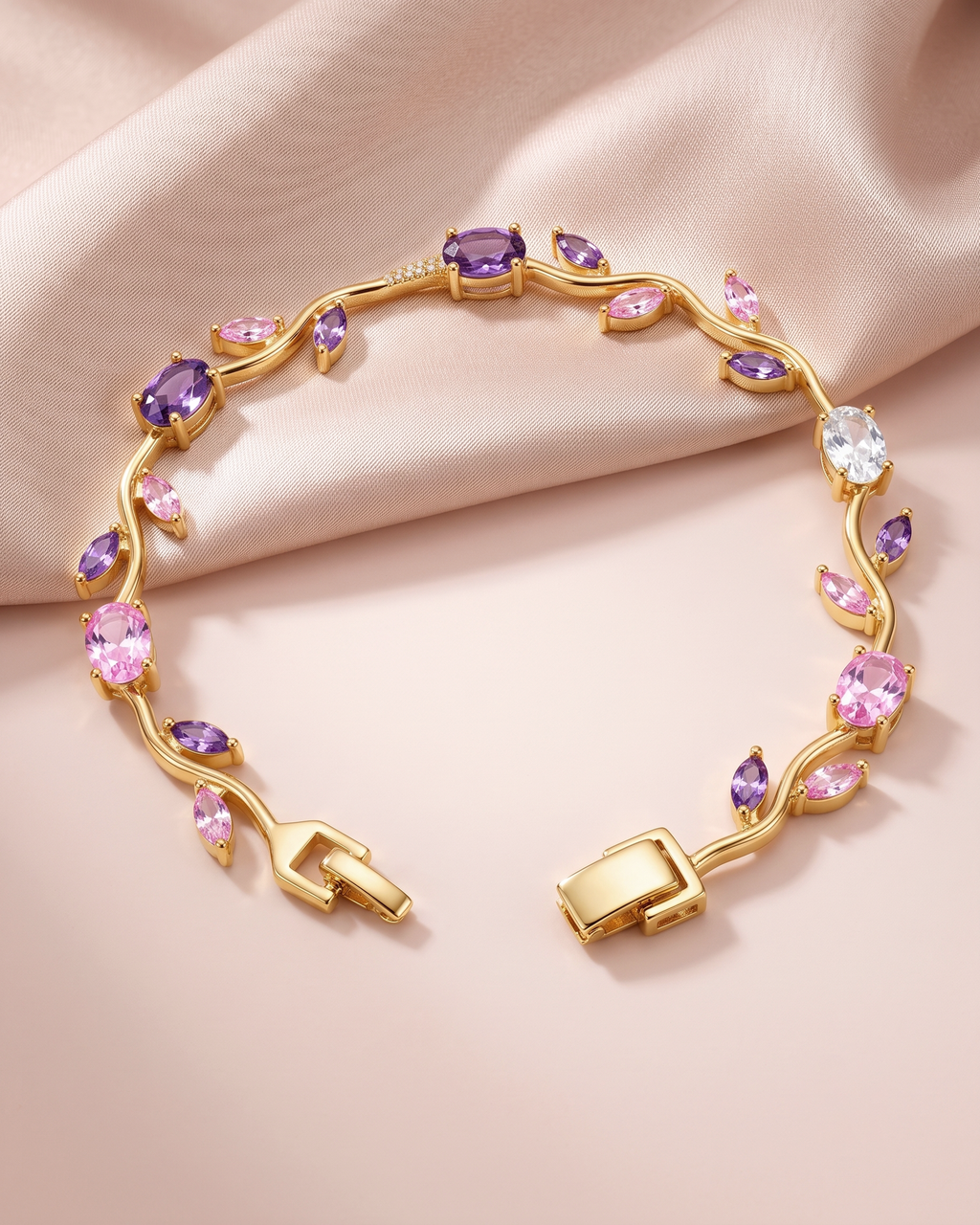 Tulip Amethyst Vine Bracelet