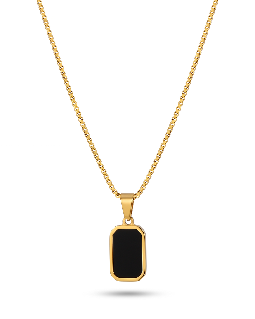Black Onyx Necklace (Anti Tarnish)