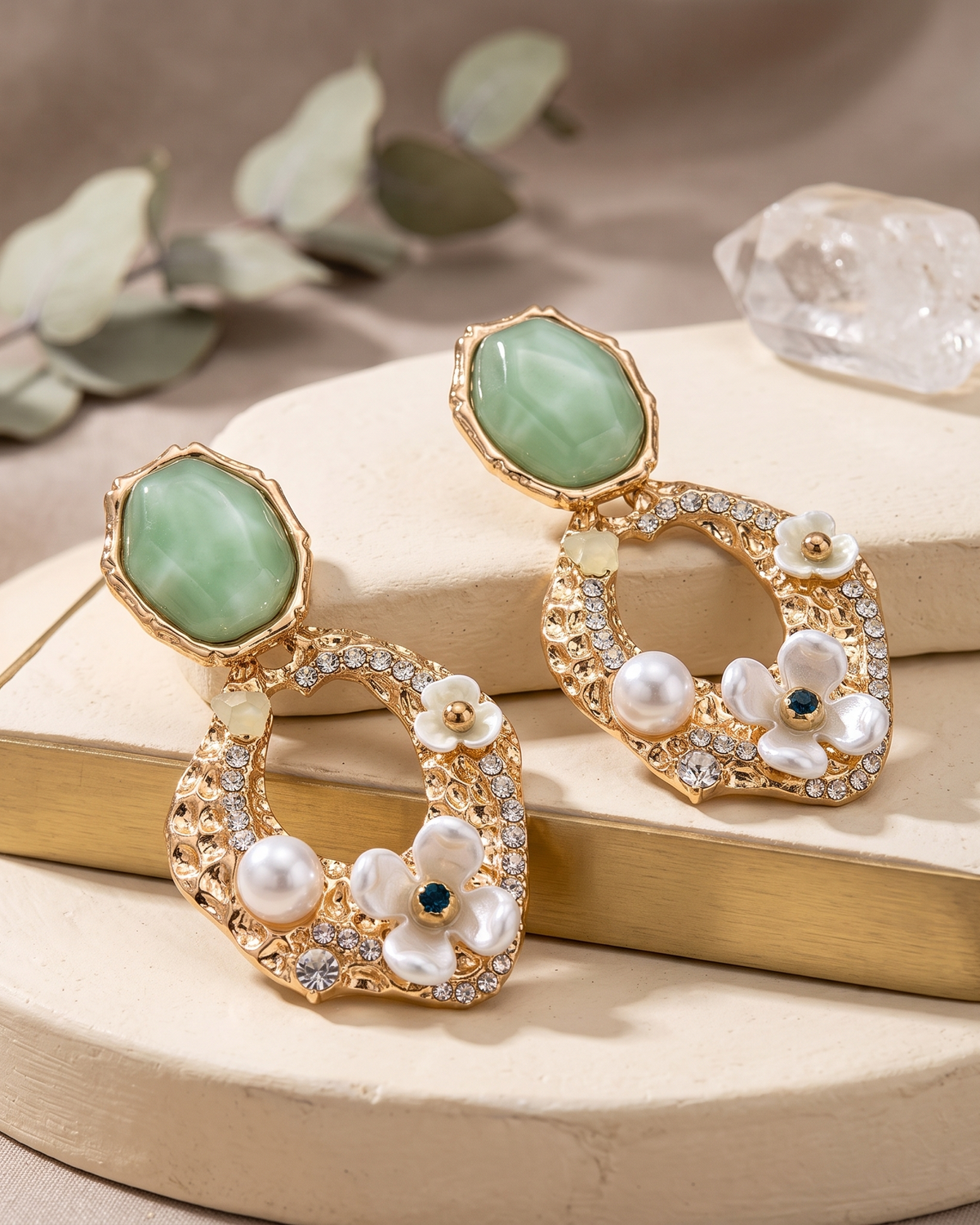 Emerald Bloom Earring
