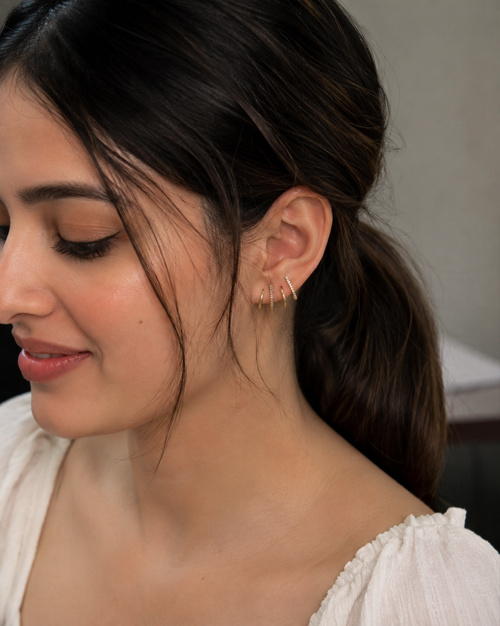 Gold Spiral Ear Cuff Earring