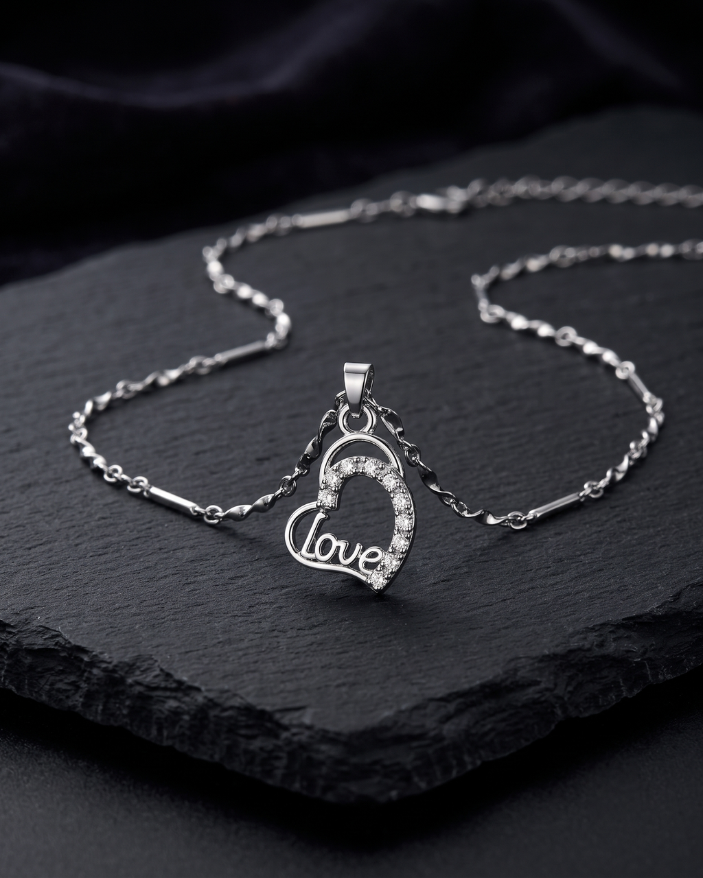 Love Lock Charm Necklace (Anti Tarnish)