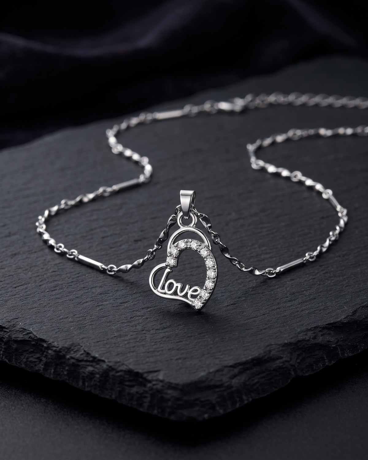 Love Lock Charm Necklace (Anti Tarnish)