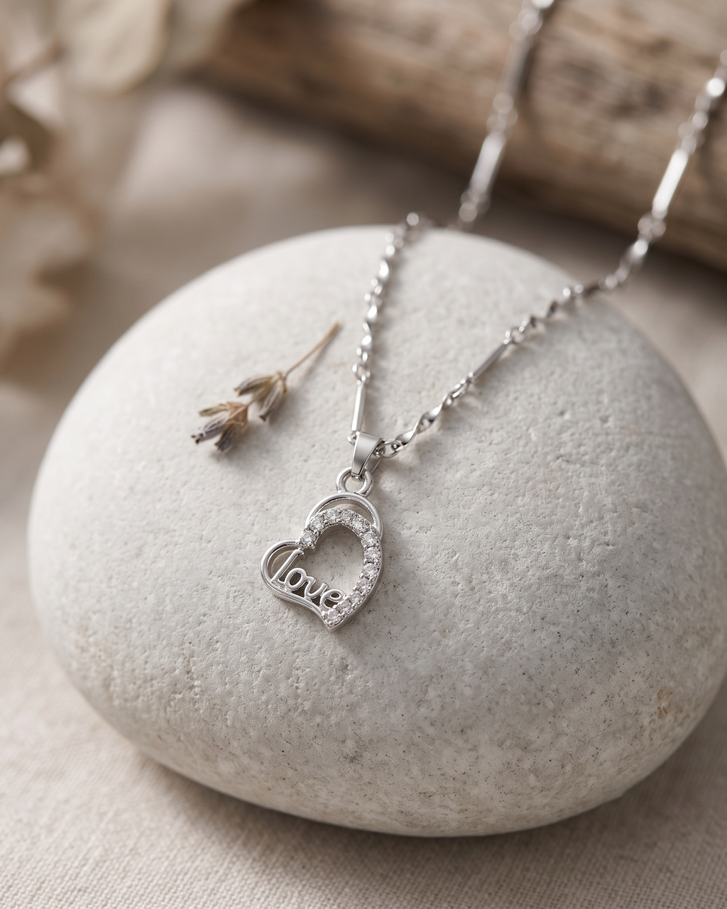 Love Lock Charm Necklace (Anti Tarnish)