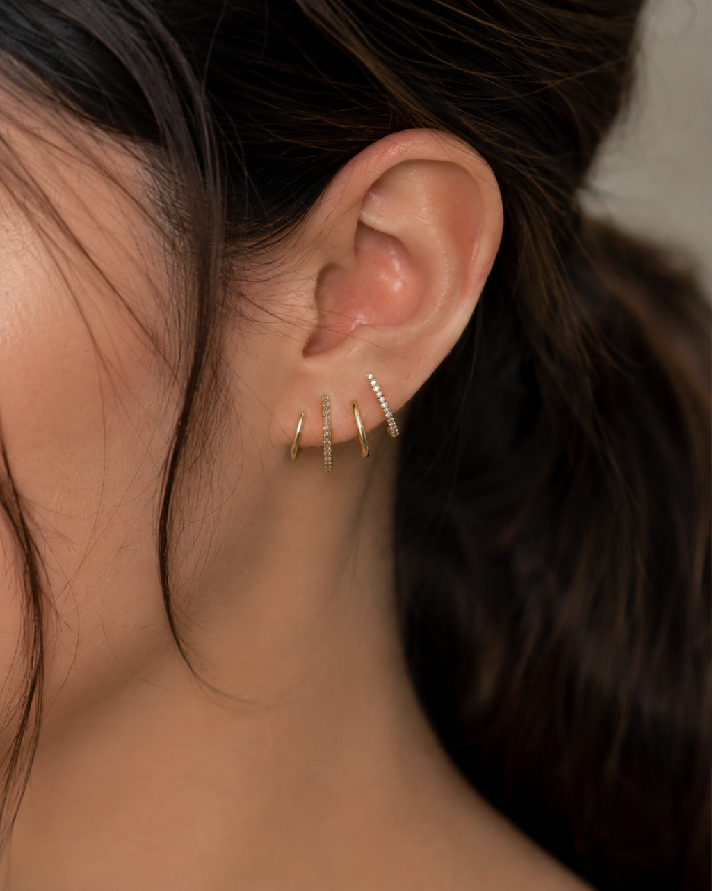 Gold Spiral Ear Cuff Earring