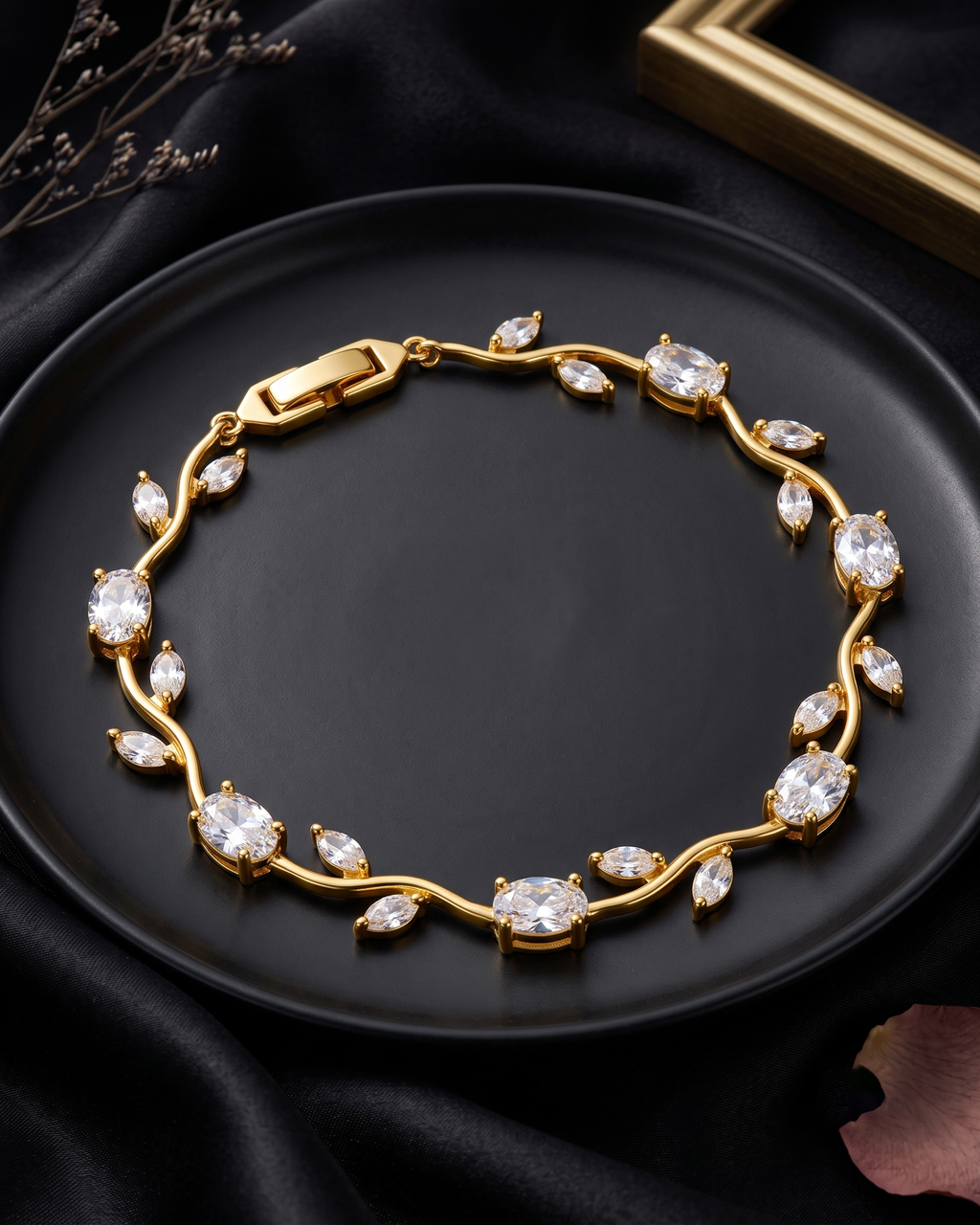 Tulip Crystal Vine Bracelet