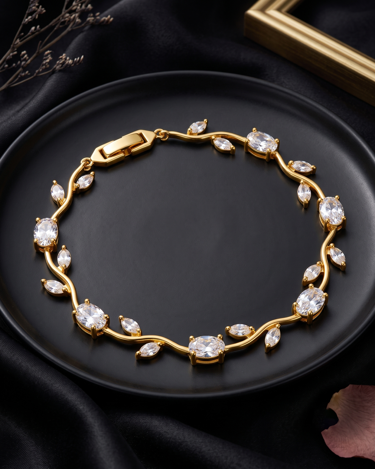 Tulip Crystal Vine Bracelet