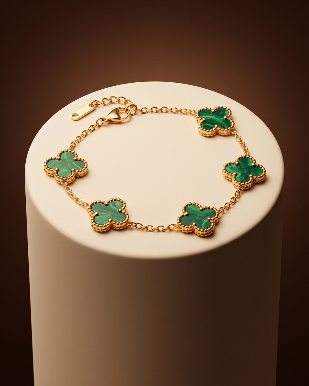 Clover Green Anti-Tarnish Bracelet