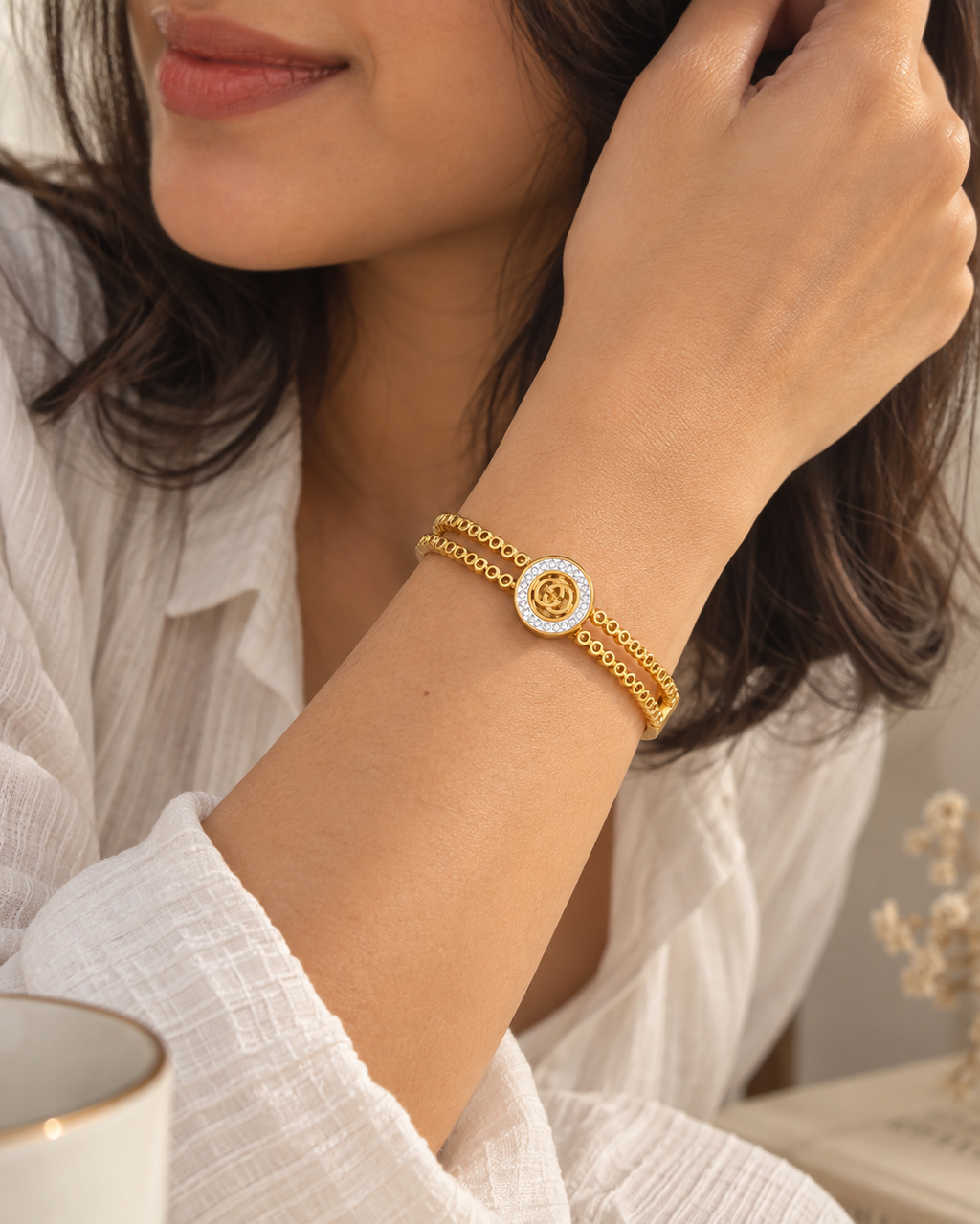 Golden Luxe Double-Layer Bracelet