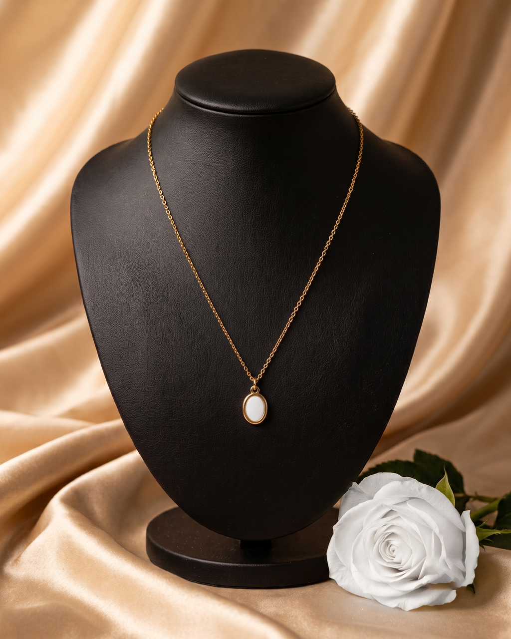 Classic Oval Necklace (Anti Tarnish)