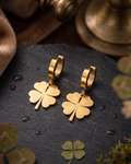 Lucky Clover Hoops Earring (Anti Tarnish)