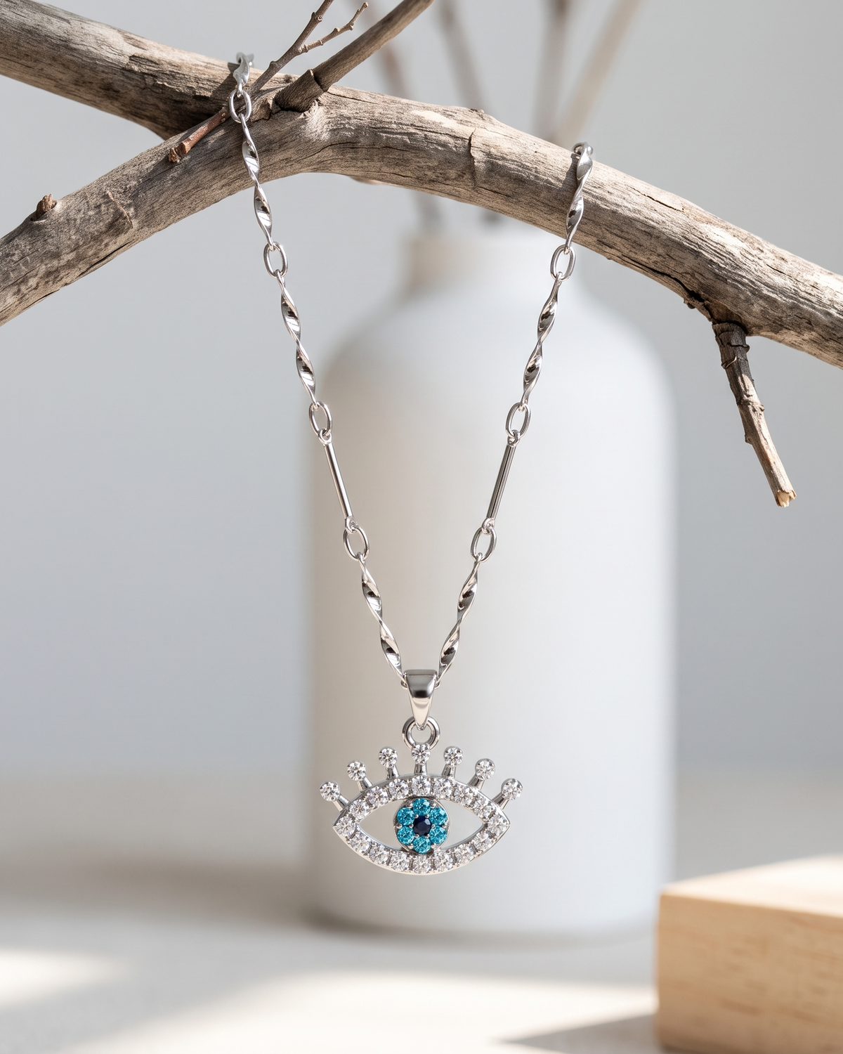 Evil Eye Anti-Tarnish Necklace