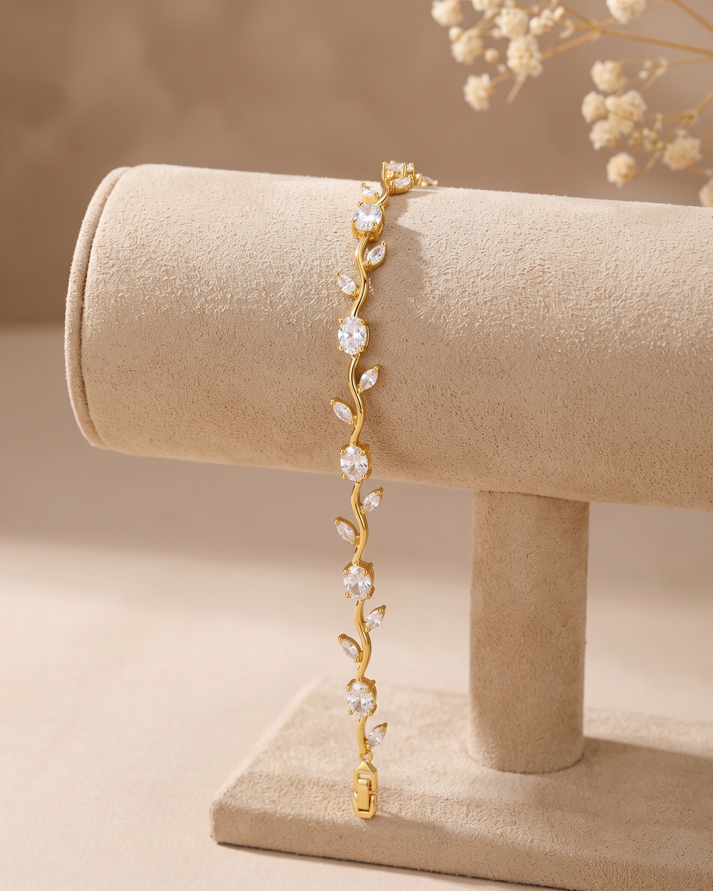 Tulip Crystal Vine Bracelet