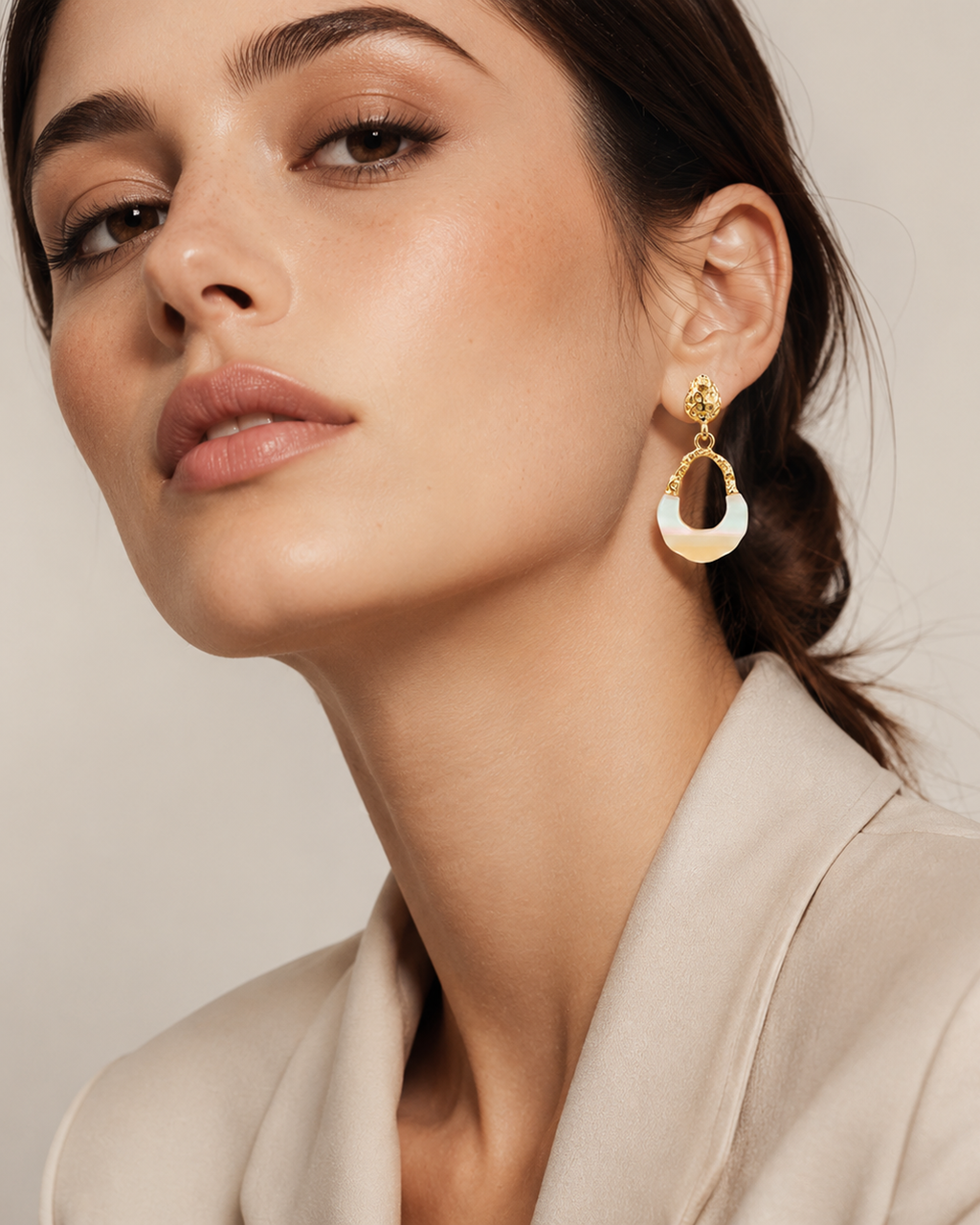 Pearl Arch Earring