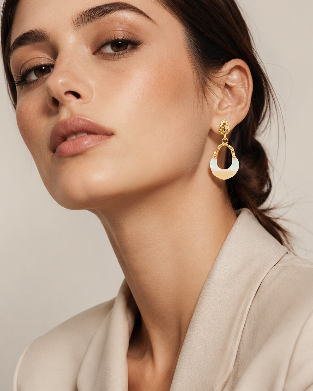 Pearl Arch Earring