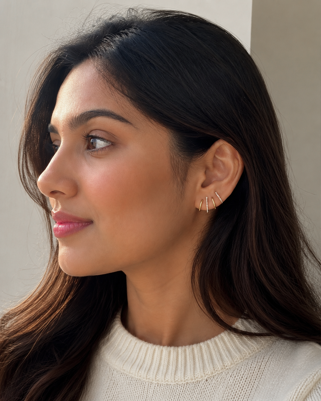 Gold Spiral Ear Cuff Earring