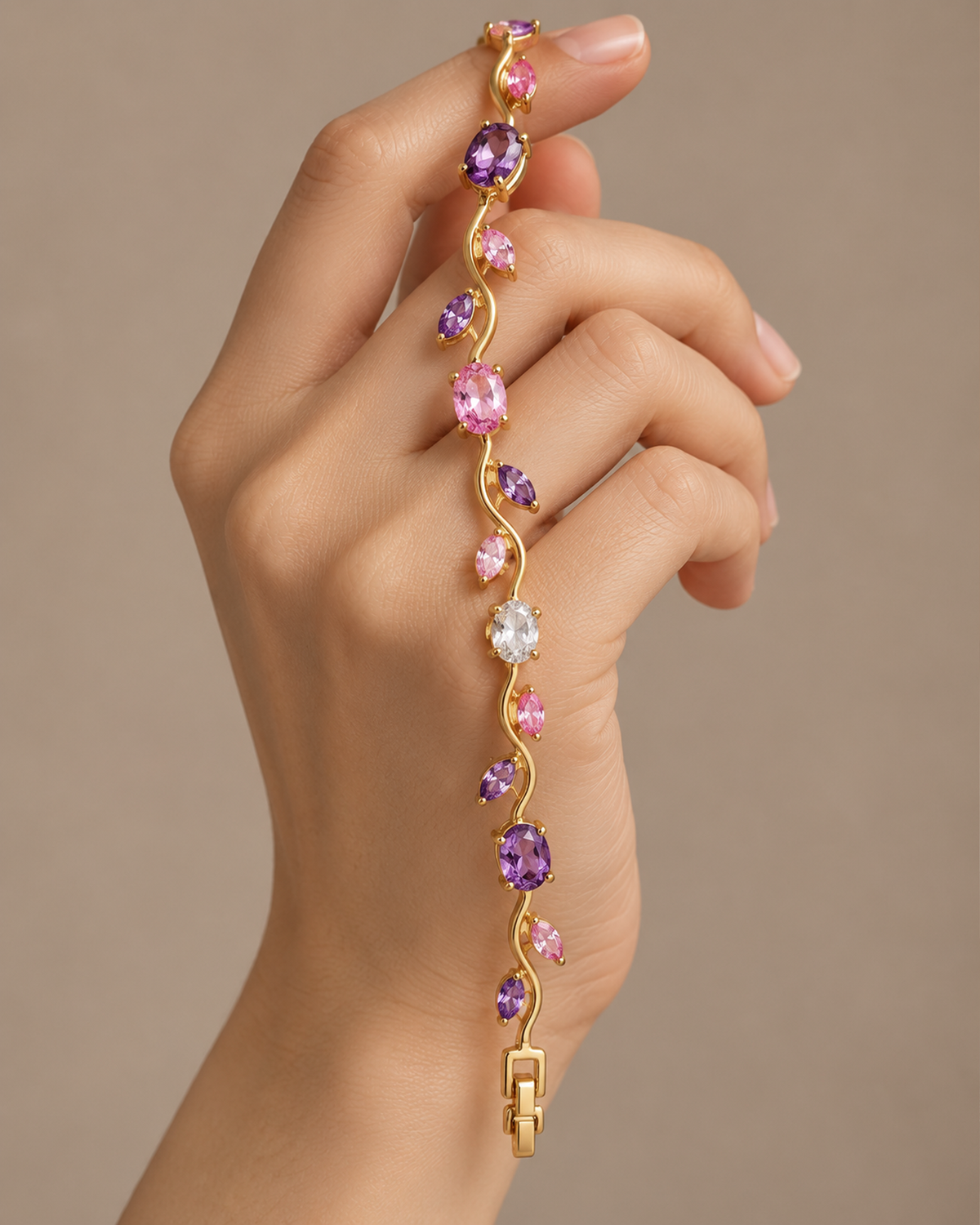 Tulip Amethyst Vine Bracelet
