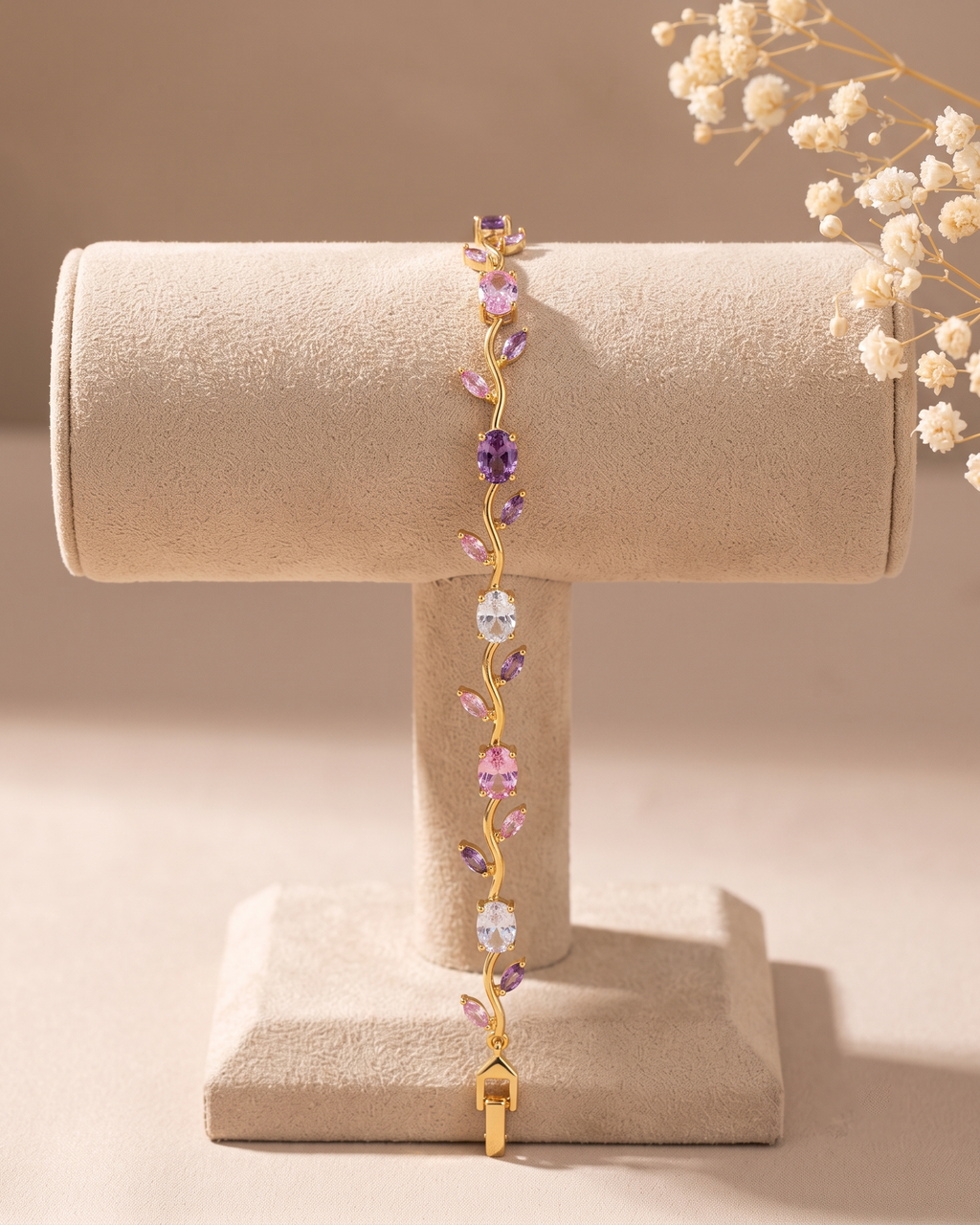 Tulip Amethyst Vine Bracelet