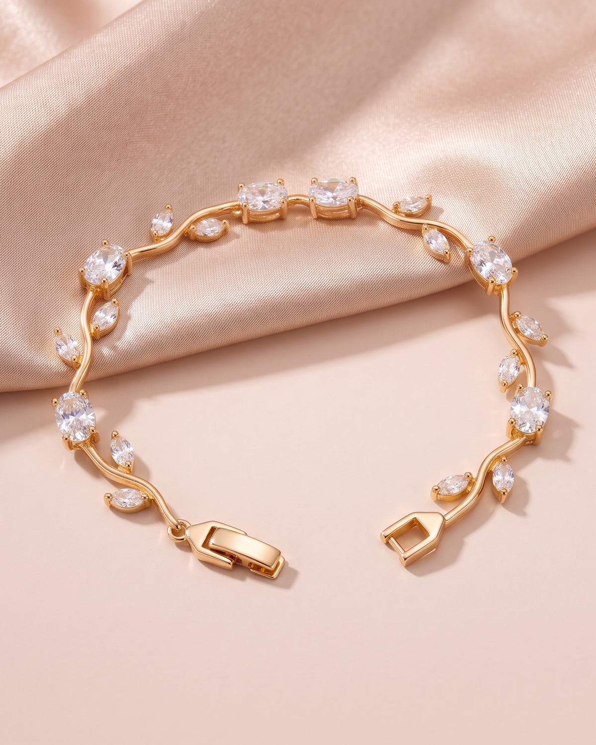 Tulip Crystal Vine Bracelet
